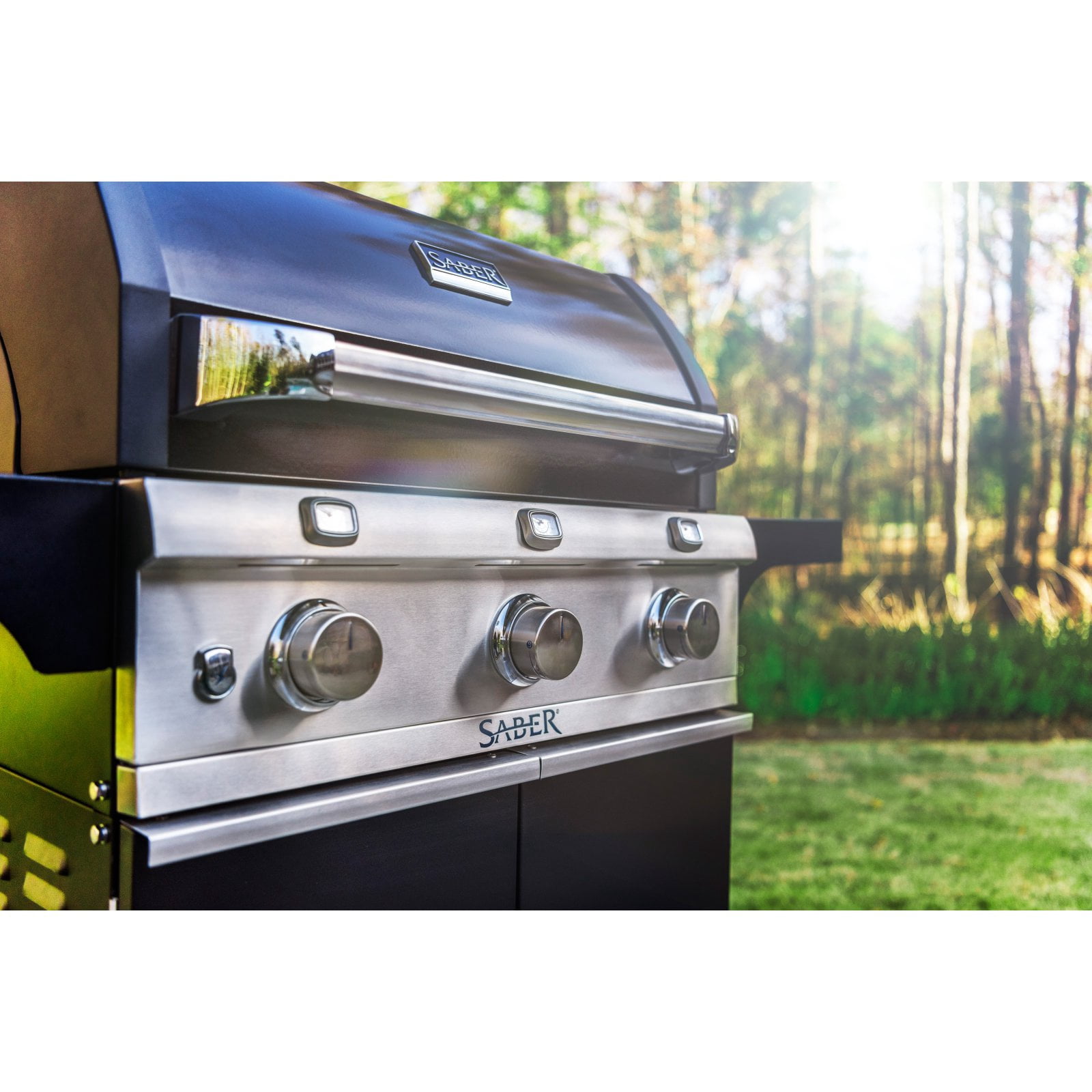 SABER® Deluxe Black 3-Burner Gas Grill