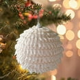 thumbnail image 3 of Mosey Christmas Tree Ball Round/Tree Shape Multi-styles Easy to Hang with Rope Reusable Foam Xmas Party Decor Hanging Ball Pendant for Festival, 3 of 7