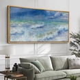 thumbnail image 4 of IDEA4WALL Extra Large Framed Canvas Print Wall Art Serenity at Sea Painting Illustrations Minimal Impressionist's Vision Fine Art Retro Wall Decorative Oversized Artwork - 60"x30", 4 of 5