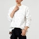 thumbnail image 4 of Sudadera sin capucha para hombre, estilo casual, a la moda, con cuello redondo, holgada, de gamuza, con lazo, manga larga, para jóvenes, blusas activas, camisetas para hombre., 4 of 5