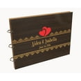 thumbnail image 7 of Darling Souvenir Personalized Engraved Laser Cut Wedding Guest Book Wooden Cover Sign-in Book Registry Guestbook Scrapbook-G6, 7 of 7
