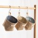 thumbnail image 5 of 4 Pieces Foldable Storage Basket Bag, Cotton Linen Storage Basket Bag, Hanging Storage Bag, 4 Colors, Used to Install Cosmetics, Keys, Toys, Small Items, 5 of 5