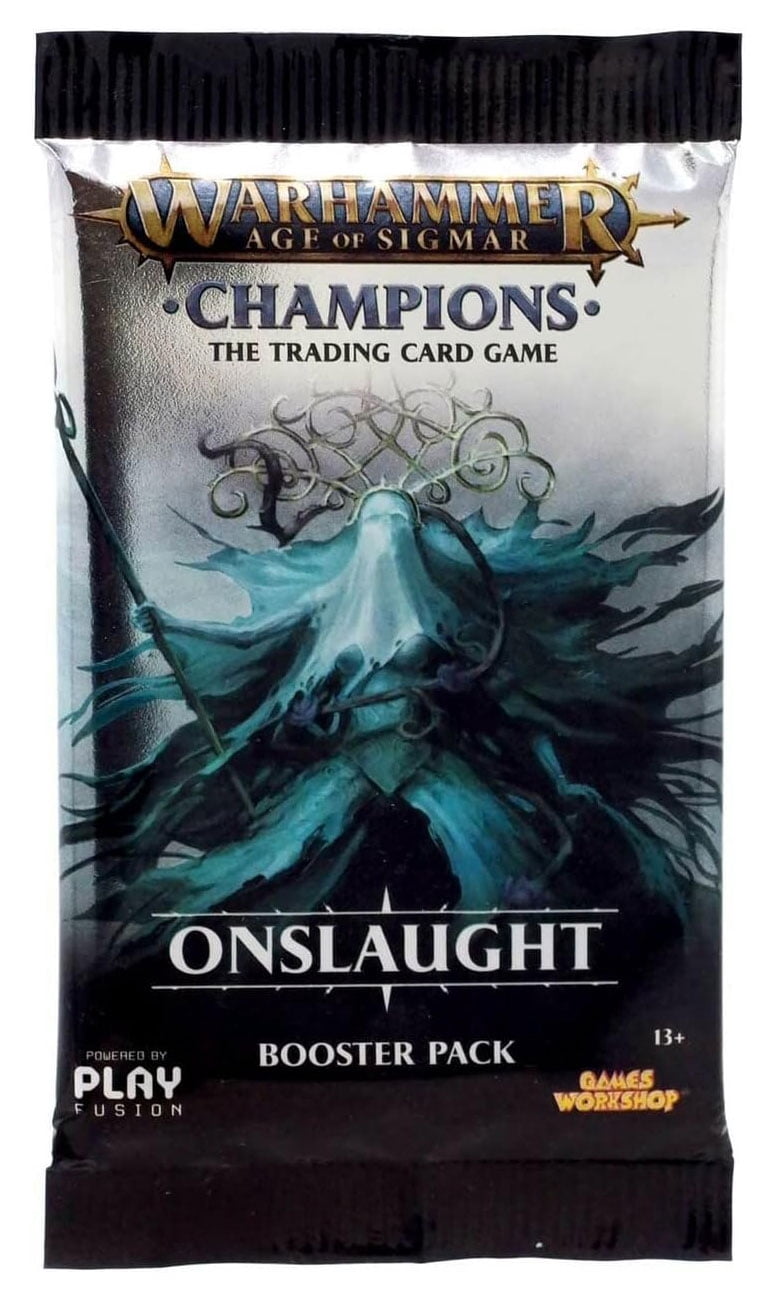 warhammer champions booster box PlayFusion Age of Sigmar: Wave 2: Onslaught Display (24) englis : Toys & Games a beacon of the God Warhammer Age of Sigmar: Champions
