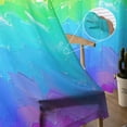 thumbnail image 5 of Rainbow Oil Painting Sheer Curtains 96 Inches Long 2 Panels Set, Window Sheer Curtains for Living Room/Bedroom, Watercolor Colorful Abstract Art Light Filtering Rod Pocket Curtain 52'' x 96'' x 2, 5 of 7