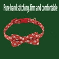 thumbnail image 4 of Christmas Dog Collar with Bow Tie,Rose Gold Safety Buckle Detachable Bow Adjustable Pet Collar, 4 of 7