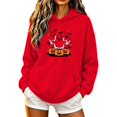 thumbnail image 2 of Jsaierl Womens Halloween Sweatshirts Plus Size Graphic Pullover Hoodies Fall Holiday Long Sleeve Shirt Tops Halloween Clothes, Sizes S-2XL, 2 of 2