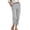 Gray, variant on Utility Pants Women Straight Leg Button Front Casual Cargo Trousers Khaki M