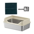 thumbnail image 3 of Bandeja de arena para gatos Perfecl portátil antisalpicaduras Caqui, 3 of 8