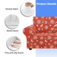 thumbnail image 6 of XYZCANDO Christmas Reindeer Home Stylish Armchair Slipcover 1 Piece Stretch Chair Cover for 1 Cushion Couch Armchair Washable Furniture Protection Cover for Living Room, 6 of 6