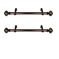 thumbnail image 2 of Oyley 1" Dia Side Window Curtain Rod 12-20 inch long (Set of 2) - Bronze, 2 of 2