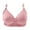 Pink, variant on Sokhug Women's Plus Size Bra,Casual Lace Shaping Cup Plus Size Extra-Elastic Wirefree Underwear