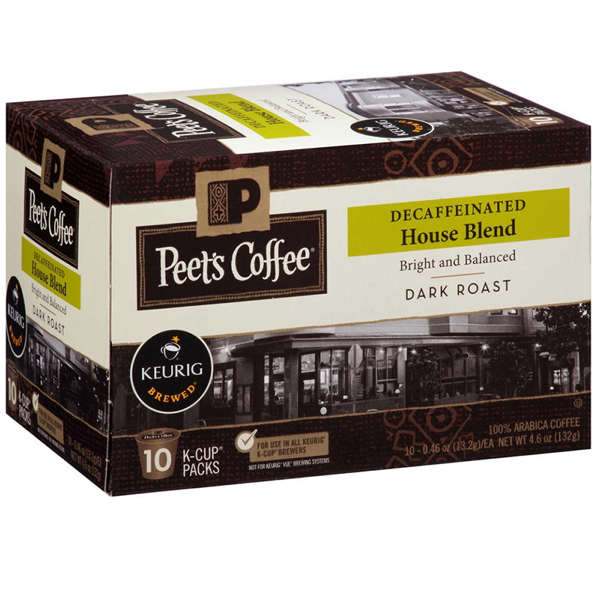 Peet's Coffee - Peet's Coffee House Blend Decaf 120 K-Cup ...