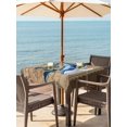 thumbnail image 3 of Outdoor Tablecloths with Umbrella Hole & Zipper, Vintage Whale 54x54 Inch Square Tablecloths, Brown Nautical Anchor Bubbles Coastal Waterproof Table Cloth, Patio/Pool/Picnic Table Covers, 3 of 8
