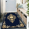 thumbnail image 4 of 1PC Ornate Area Rug Local Carpet, Lightweight Washable Easy-to-Manage Carpet Mat Festival Gift, Suitable for Living Room, Bedroom, Dining Room, Study Room, Foyer, Room Accessones, 4 of 8