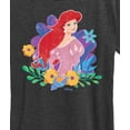 thumbnail image 3 of Disney Princess - Ariel And Flowers  - Women's Short Sleeve Graphic T-Shirt, 3 of 5