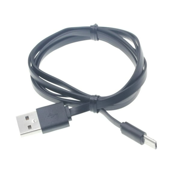 3ft USB Cable for Galaxy J7/J5/J3/J2/J1 - MicroUSB Charger Cord Power Wire Sync Flat Black Fast Charge P6N Compatible With Samsung Galaxy J7/J5/J3/J2/J1