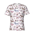 thumbnail image 4 of Vsdgher Cute Dog Print Men's Dry Fit Mesh Athletic Shirts Moisture Wicking Tennis T-Shirt Tops, 4 of 9