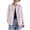 Pink, variant on Women Blouses Casual Loose Long Sleeve Button Down Stand Up Neck Solid Lightweight Spring Fall Tops Hot Pink XL