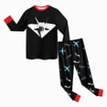 thumbnail image 5 of CAUYDY Kids Boy Sleepers Clothes for Child Fall Winter 5-7T 8-10Y Long Sleeved Tee Shirt and Pants 2 Piece Comfy Set Boys Pajamas Sizes 6-7 Years,Red, 5 of 6