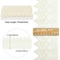 thumbnail image 2 of Lace Trim Venise 90mm Wide Lace Ribbon Embroidered Edge Trimmings Waved Trimming Ribbon White Garment Curtain Accessories for Sewing DIY Crafts Wedding Applique Home Decor 5 Yards, 2 of 9