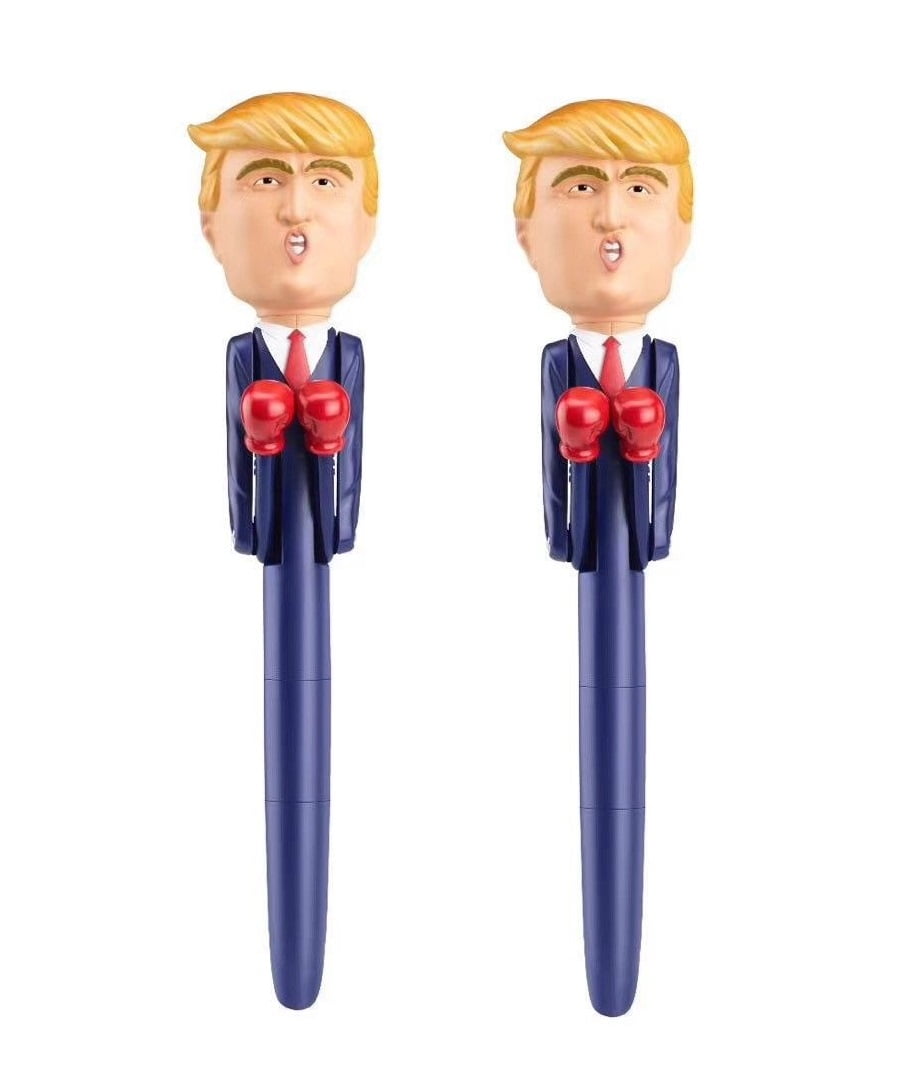 Donald Trump Talking Pen Funny Spoof Gift Boxing V2U0 Pen Doll A9X3 B7T5 