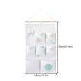 thumbnail image 3 of ShaoXinWan Multi Compartment Fabric Storage Organizer, Foldable Ventilated Wall Hanging Pocket Bag, Multi Size Sundry Caddy for Bathroom Bedroom Cosmetic & Dorm Storage, 3 of 7