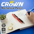 thumbnail image 7 of BAZIC Crown 0.7 mm Mechanical Pencil, Soft Grip Latex Free Eraser (3/Pack), 24-Packs, 7 of 7