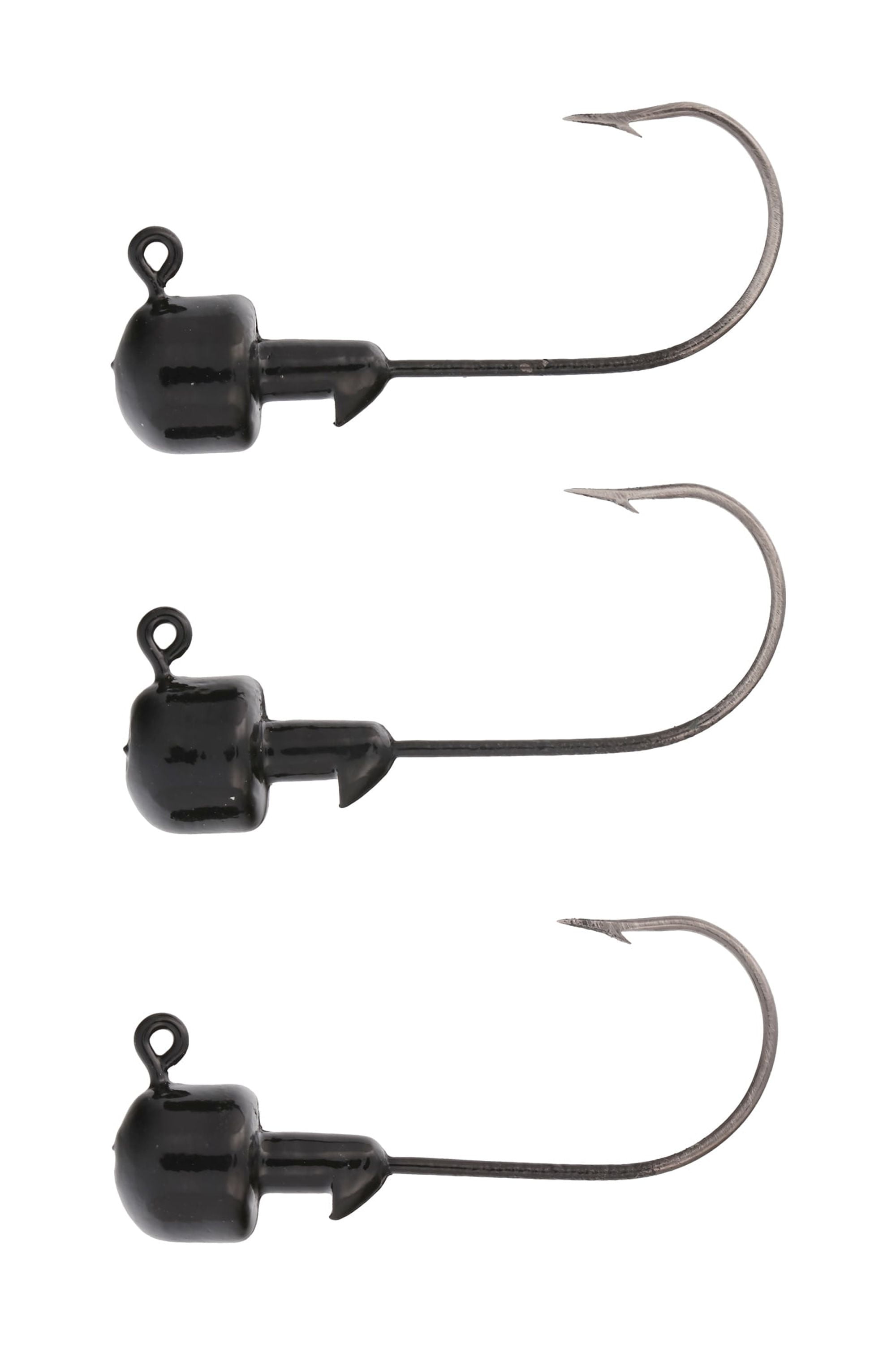 Lazer Sharp Tin Ned Jig Head - 3 pack - Hook size 2/0 - 1/5 oz - Black