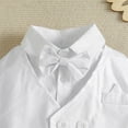 thumbnail image 6 of Gerichy Toddler Baby Boy Clothes Fall Winter Outfit, Baby Boy Clothes Toddler Boy Outfits 3PC Gentleman Suit Bowtie Long Sleeve Shirt + Vest + Pants Set, 6 of 8