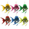 Club Pack of 12 Multi-Colored Luau Themed Deep Sea Tropical Fish Hanging Party Decorations 10"