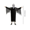 thumbnail image 2 of Disfraz de fantasma siniestro de Halloween para hombre y mujer, con cubierta facial para fiesta de carnaval , L L, 2 of 8