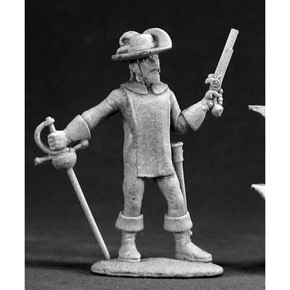 Reaper Miniatures Alfonso, Musketeer #03011 Dark Heaven Legends Unpainted Metal