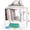 White, variant on Locker Organizer Shelf Pink, Adjustable Width and Height, Stackable Metal Locker Storage Organization, Ideal Locker Fits Standard Size School, Office, and Gym Lockers