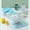 Blue, variant on HongHeng 24- Double-layer Ice Cream Molder Two-in-one Food-grade DIY Large-capacity Ice Storage Box with Lid