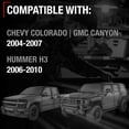 thumbnail image 4 of T1A Glove Box Latch Handle Replacement - Compatible with 2004-2012 Chevrolet Colorado; 04-12 GMC Canyon; 06-10 Hummer H3, 09-10 Hummer H3T - Black (Ebony), Plastic - OEM 89042044, 10391626, 4 of 5