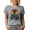 Heather Grey, variant on The Real Workout Starts When You Want to Stop Quote with a Weightlifter, Heather Grey T-Shirt, Large