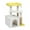 Yellow & White, variant on 3-Tier Cat Tree Condo, Sisal Scratching Post/Board, Top Perch, Hanging Toy Ball, Stable Compact Design for Indoor Cats