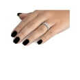 thumbnail image 2 of Bague de Fiançailles à Trois Pierres en Diamant Rond 1/3 Ct en Or Blanc 14 K, 2 of 2