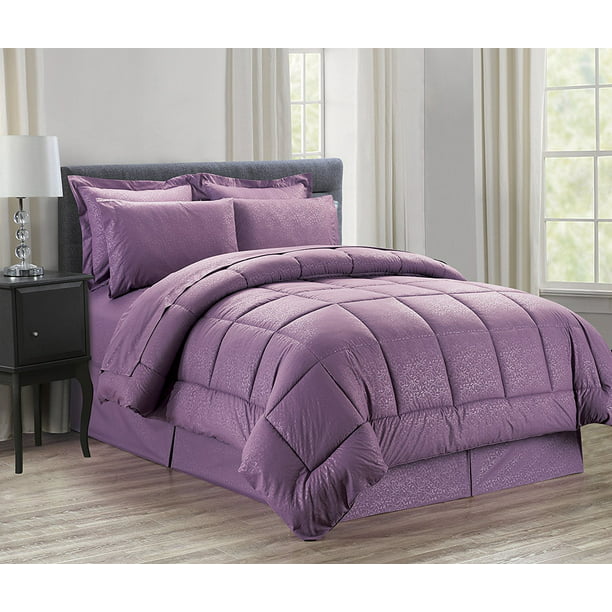 Silky Soft Bed-in-a-Bag 8-Piece Comforter Set -HypoAllergenic