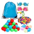 thumbnail image 1 of Bolas de agua globos de agua para niños adultos con bolsa de transporte juego de piscina juego 104pcs/set para piscina al aire libre en el patio, 1 of 8