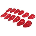 thumbnail image 4 of ziyahi 12 Pièces Imperméable en Cuir PU Golf Couvre-Tête Ensemble de Tête Rouge, 4 of 9