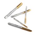 thumbnail image 3 of 5pcs/set Titanium Coated HSS Thread Screw Tap Kit M3 M4 M5 M6 M8 Forward Chip Ejection, 3 of 5