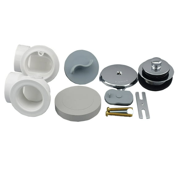 Proflo Pfwo350 1-1/2" Zinc Lift And Turn Tub Drain Kit - Chrome