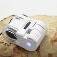 thumbnail image 4 of Qaailabf 60x Portable Microscope | Antique Jewelry Identification Detector | LED Light Source | Glass Lens | White Handheld Magnifier for Gemologists Jewelers Collectors | Compact Precision, 4 of 10