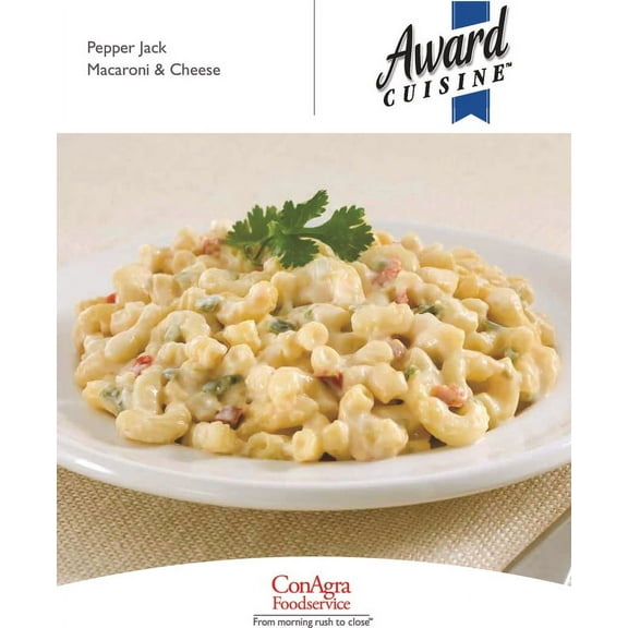 Award Cuisine Pepper Jack Mac N Cheese, 80 Ounce -- 4 per case.