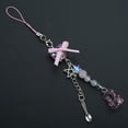 thumbnail image 6 of SIEYIO Chic Bowknot Mobile Phone Chain Elegant Beaded Phone Charm with Angel Wing Heart, 6 of 21