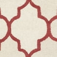 thumbnail image 5 of SAFAVIEH Cambridge Kevin Geometric Wool Area Rug, Ivory/Rust, 5' x 8', 5 of 6