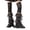A-Black67, variant on Socks Women's Multi-Color Tiered Ruffle Mesh Leg Sheer Tulle Layered Leg Covers Stackable Socks Daily Wear