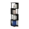 thumbnail image 4 of Furinno Econ 4-Tier Zigzag Corner Shelf Bookcase, Bookshelf, Espresso/Black, 4 of 6
