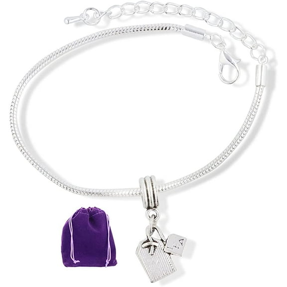 Tea Bracelet | Tea Bag Stainless Steel Snake Chain Charm Bracelet